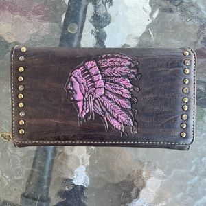 Womens Western Leather Wallet